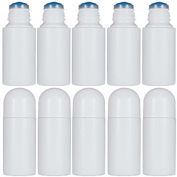 Sponge Head Applicator Bottle, HDPE(High Density Polyethylene) Liquid Liniment Bottle, Refillable Skin Care Cosmetic Travel Container, Snow, 9.6x3.7cm, Capacity: 50ml(1.69fl. oz)