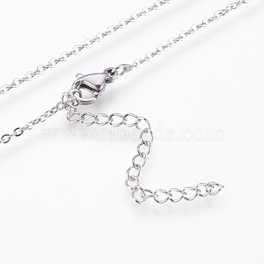 304 Stainless Steel Pendant  Necklaces(NJEW-P224-16)-3
