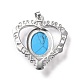 Pendentifs de turquoise synthétique(G-I322-04P-04)-3