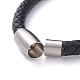 Unisex Leather Cord Bracelets(BJEW-JB04852-03)-3