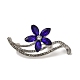 Glass Flowers Pins(JEWB-S028-01)-1