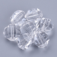 Transparent Acrylic Beads, Faceted, Round, Clear, 20x20mm, Hole: 2.9mm(X-TACR-Q256-20mm-V01)