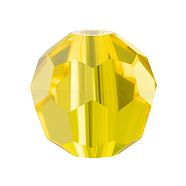 Preciosa&reg Crystal Beads, Czech Crystal, 451 19 602 Round, 80310 Citrine, 4mm, Hole: 1mm(X-PRC-BB4-80310)