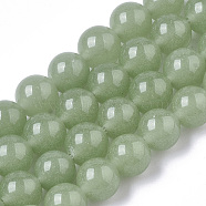 Synthetic Luminous Stone Beads Strands, Round, Dark Sea Green, 8x8mm, Hole: 1mm, about 47~49pcs/strand, 14.17 inch~14.69 inch(G-T129-12C)