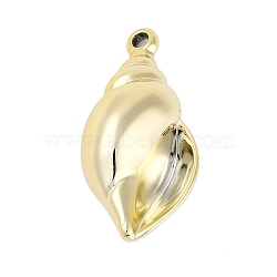 CCB Plastic Pendants, Conch, Golden, 43x21x18mm, Hole: 3mm(CCB-B004-02G)