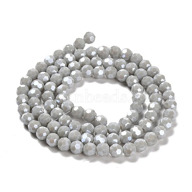 plaquer des brins de perles de verre opaques(EGLA-A035-P6mm-A22)-2