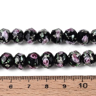 Handmade Luminous Lampwork Beads Strands(LAMP-N037-01A)-5
