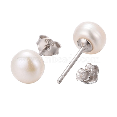 boucles d'oreille boule de perle(X-EJEW-Q701-01A)-3