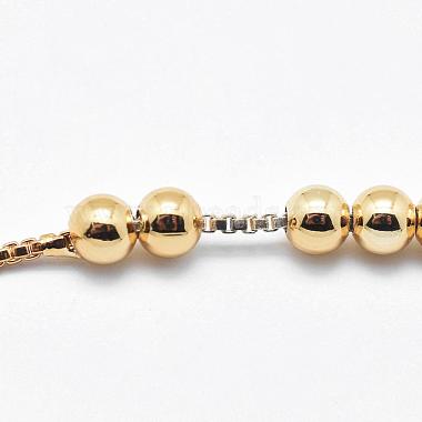 Brass Bead Chain Necklace Making(NJEW-F151-01G)-4