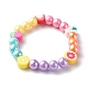 Opaque Acrylic Beads Stretch Bracelet Sets for Kids(BJEW-JB06403)-3