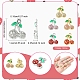 12 個 6 色のラックメッキ合金ペンダント(FIND-FS0003-11)-4