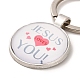 Ich liebe Jesus-Symbol-Schlüsselanhänger aus Glas mit Jesus-Fisch-Anhänger aus Legierung(KEYC-G058-01B)-2