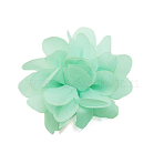 Lace Costume Accessories, Flower, Aquamarine, 50mm(OHAR-Q142-04)
