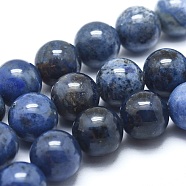 Natural Dumortierite Quartz Bead Strands, Undyed, Grade A, Round, 10mm, Hole: 1mm, about 15.3 inch long, 38pcs/strand(G-I224-01-10mm)