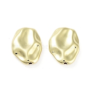 Rack Plating Brass Beads, Long-Lasting Plated, Lead Free & Cadmium Free, Nugget, Real 18K Gold Plated, 18x14x4.5mm, Hole: 1.4mm(KK-H474-15G-02)