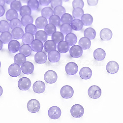 Transparent Acrylic Beads, No Hole, Round, Medium Purple, 3.5mm, about 17000pcs/500g(MACR-S373-62B-10)