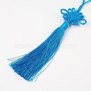 Polyester Tassel Pendant Decorations(AJEW-WH0049-A04)-2