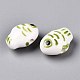 Handmade Printed Porcelain Beads Strand(PORC-T133-02A)-4