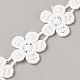 Polyester Lace Ribbon(OCOR-WH0111-138D)-1