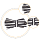 супернаходки 5 пары 5 цвета двухцветные плоские плетеные шнурки из полиэстера(DIY-FH0005-41B-02)-4