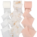 Polyester Ribbon, Raw Edged Ribbon, for Wedding Invitations, Bouquets, Gift Wrapping, Mixed Color, 1-3/4 inch(43mm), about 5.47 Yards(5m)/Set(OCOR-CP0001-16B)