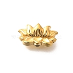 Ion Plating(IP) 304 Stainless Steel Beads, Lotus, Real 18K Gold Plated, 9x16x7mm, Hole: 1.8mm(X-STAS-I321-53G)