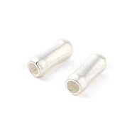 925 Sterling Silver Beads, Bamboo Stick, Silver, 6x2.5mm, Hole: 1.4mm, 100pcs/10g(STER-H112-03A)
