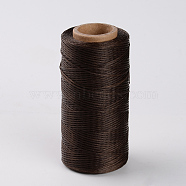 Flat Waxed Polyester Cords, Coconut Brown, 1x0.3mm, about 284.33 yards(260m)/roll(YC-K001-04)
