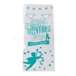 OPP Plastic Storage Bags, Valentine's Day Theme, for Party Candy Packaging, Rectangle, Angel & Fairy Pattern, 27x12.5x0.01cm, 50pc/bag(ABAG-H109-01C)