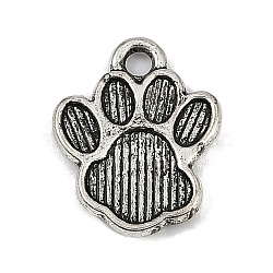 Alloy Resin Pendants, Animals theme, Mixed Shapes Charms, Paw Print, 16x12.5x2mm, Hole: 2mm(PALLOY-S035-01F)