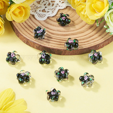 10Pcs Handmade Lampwork Beads(LAMP-TADJ0001-01I)-5