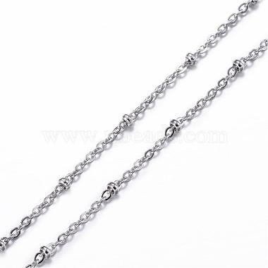 304 Stainless Steel Cable Chain Necklaces(NJEW-P147-06P)-2