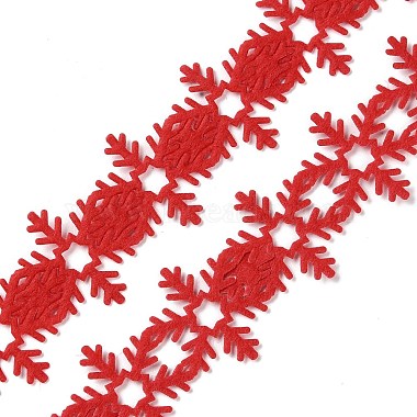 bordure en dentelle en feutre de flocon de neige de Noël(OCOR-D013-03B)-2