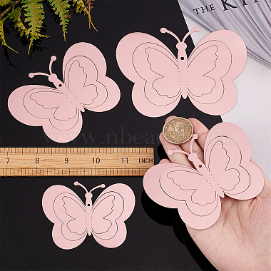 creatcabin 3ensembles 3d papillon pvc miroirs stickers muraux(DIY-CN0001-85A)-3