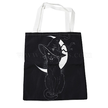 Black Cat Shape Polycotton Bags