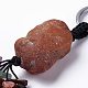 Natural Red Agate Nugget with Mixed Gemstone Chips Tassel Keychains(KEYC-P012-02P-02)-2