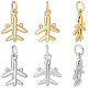 8Pcs 2 Colors Brass Charm(KK-BBC0012-89)-1