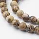 Natural Picture Jasper Bead Strands(G-G735-16-6mm)-3