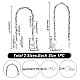 2Pcs 2 Style Zinc Alloy Skull Link Chain Waist Belt(AJEW-AR0001-75)-2