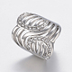 304 Stainless Steel Rhinestone Finger Rings(RJEW-H125-70P)-1