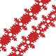 bordure en dentelle en feutre de flocon de neige de Noël(OCOR-D013-03B)-2