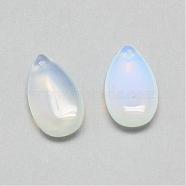 Opalite Pendants, teardrop, 22x12.5~13x5mm, Hole: 1mm(G-T002-15)