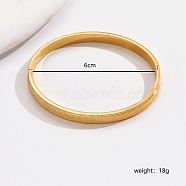 Minimalist Matte Brass Circle Bracelet for Women, Casual Party Vacation Wear, Golden(VO2183)