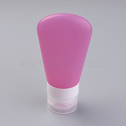 Creative Portable Silicone Points Bottling, Shower Shampoo Cosmetic Emulsion Storage Bottle, Hot Pink, 117x60mm, Capacity: about 60ml(2.02 fl. oz)(X-MRMJ-WH0006-E01-60ml)