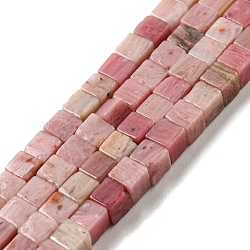 Natural Rhodonite Beads Strands, Cube, 3~3.5x3~3.5x3~3.5mm, Hole: 0.8mm, about 110pcs/strand, 14.96 inch(38cm)(G-C129-A14-01)