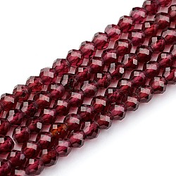 Natural Garnet Beads Strands, Round, 2.5~3mm, Hole: 0.8mm, about 161pcs/strand, 15.9 inch(X-G-K127-01F-3mm)