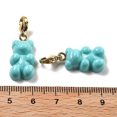 Bear Resin Pendant Decorations(STAS-M092-01G-04)-3