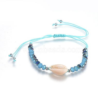 Nylon cordon tressé bracelets de perles(BJEW-JB04100)-2