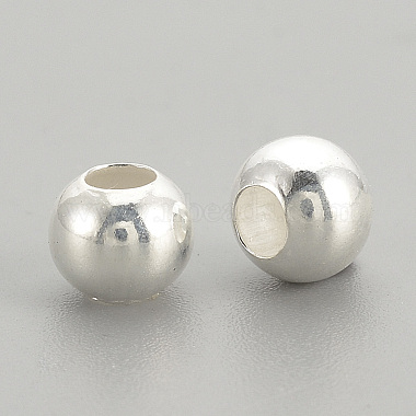 Perles 925 en argent sterling(STER-S002-12-4mm)-2