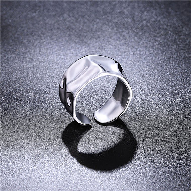 Shegrace 925 кольца-манжеты из стерлингового серебра с родиевым покрытием(JR790A)-4